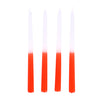 Kerzen -Dip -Farbstoffwachs Orange 30,5 x 2,2 cm 4 Teile