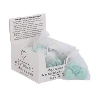 Bernsteinblock Hart Wood 2,5 cm Organza Bag 3 Stücke
