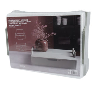Gusta Gusta Holzlaptop Tabelle 41x30x14,5 cm grün grau