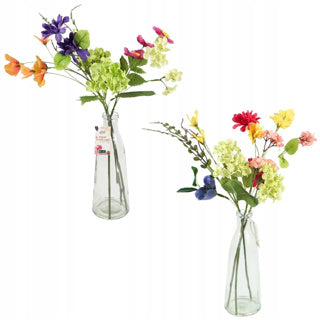Künstliche Blüten in Vase 55 cm 2 Assorti