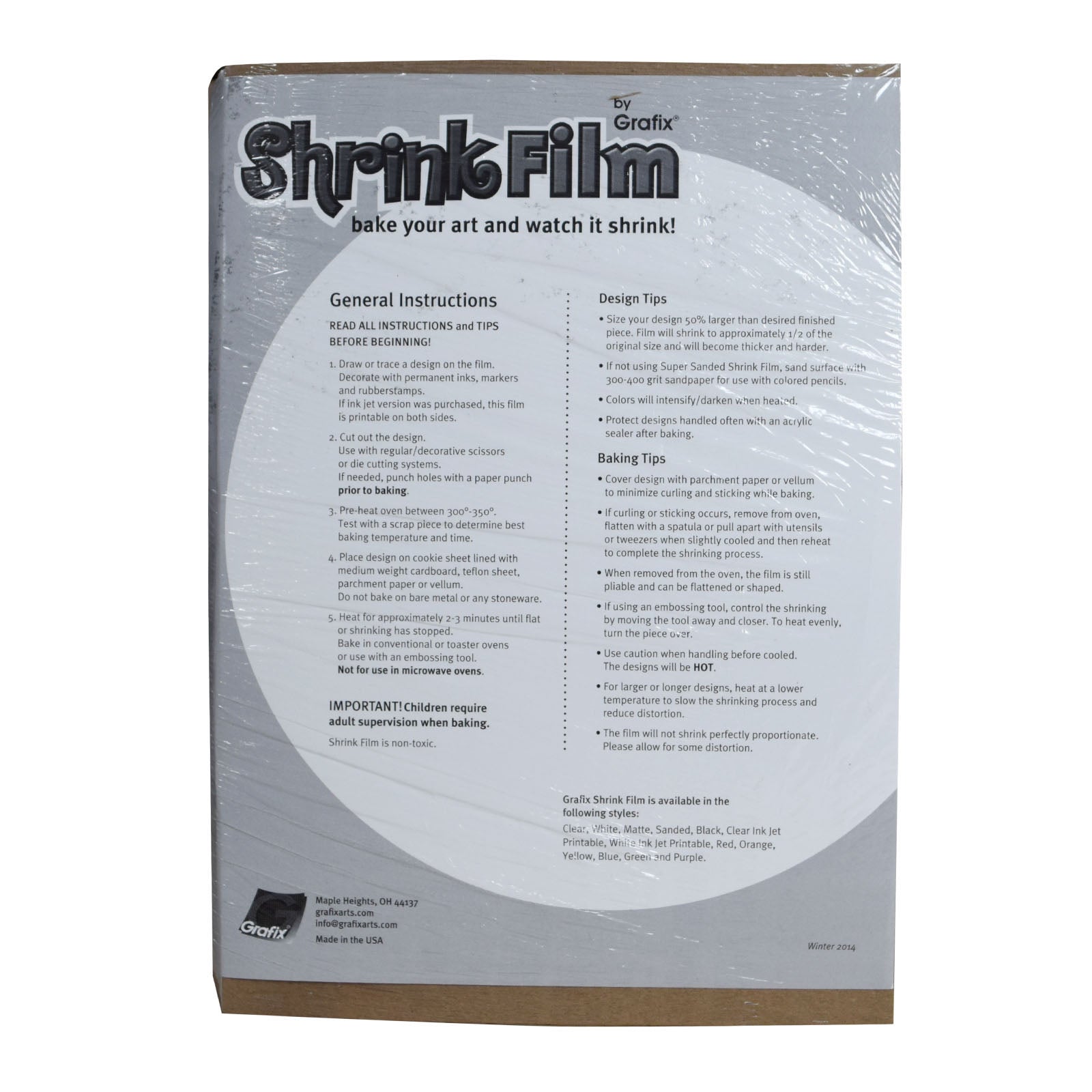 Vaessen creative • Schrumpffolie Inkjet A4 weiß 250 Stk