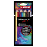 Stabilo Aquacolor -Bleistifte Arty, 12st. - afbeelding 1