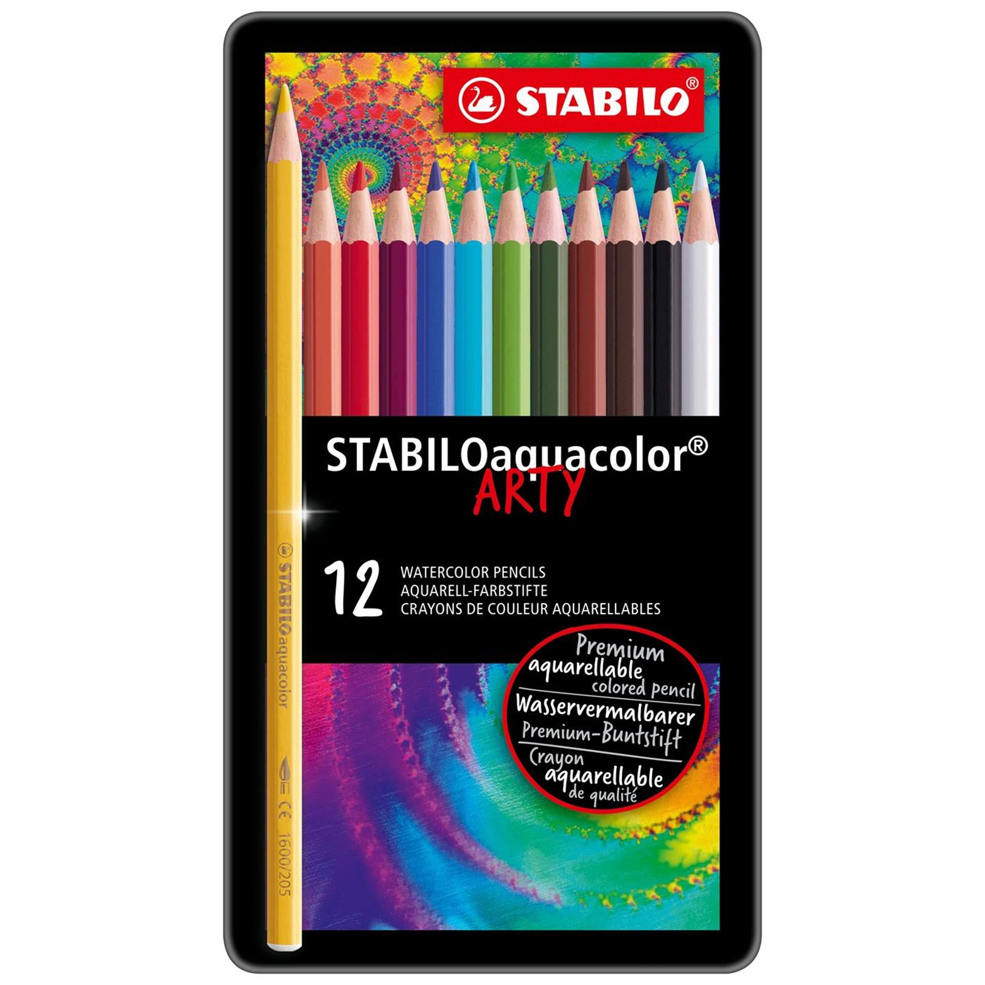 Stabilo Aquacolor Metall Box, 12..