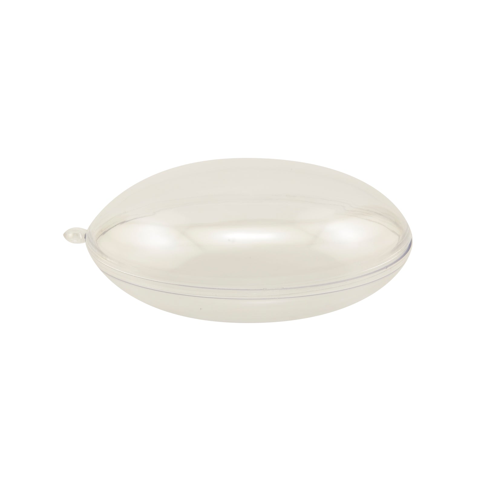 Vaessen creative • Kunststoffkugel flach 2-teilig vorverpackt 9 cm