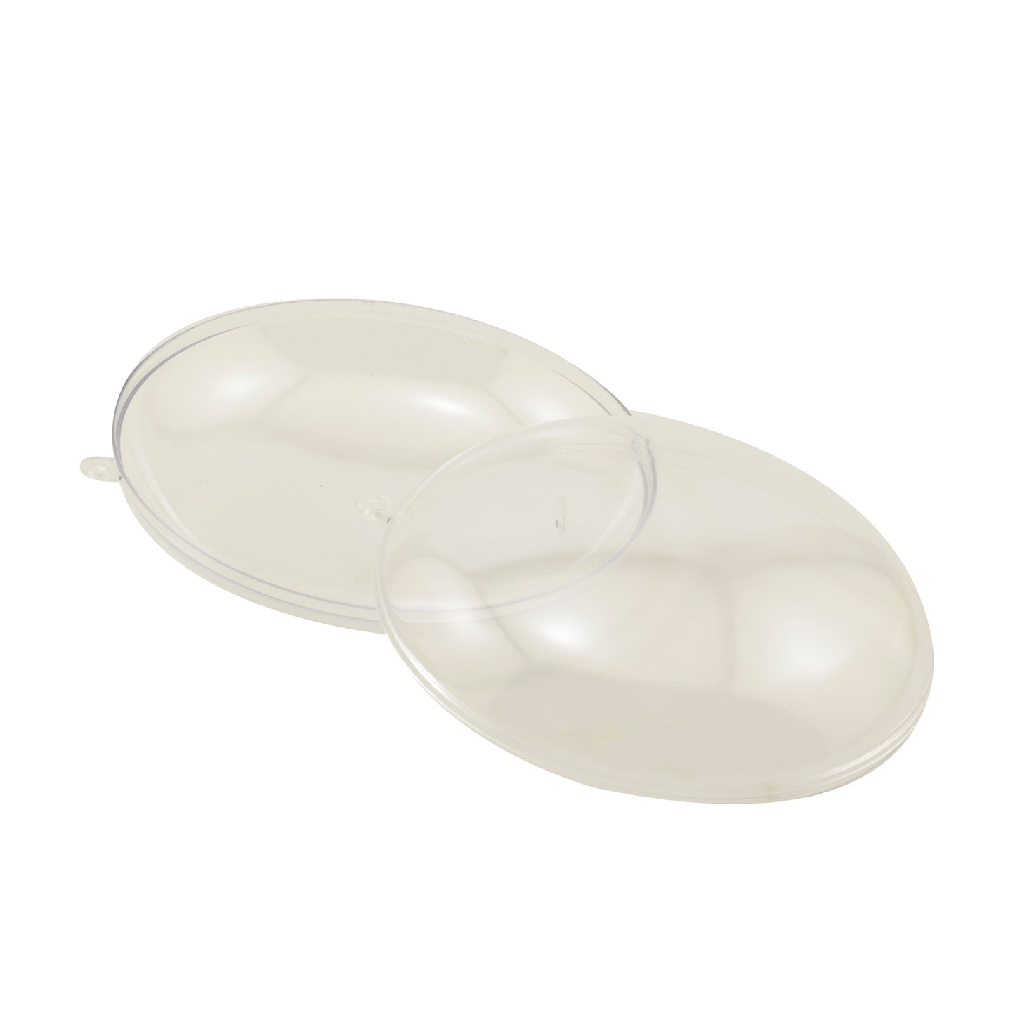 Vaessen creative • Kunststoffkugel flach 2-teilig vorverpackt 9 cm