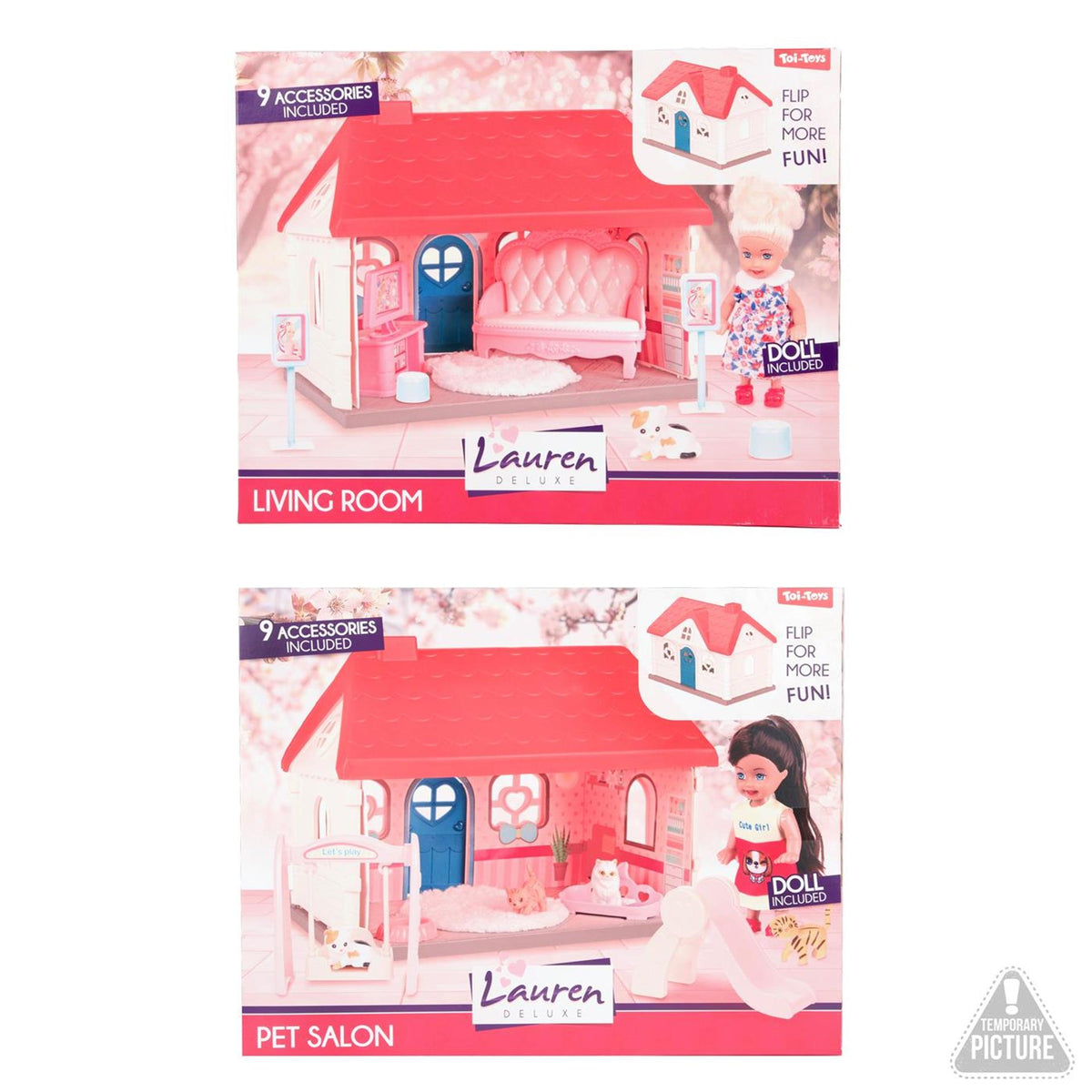 Toi-toys Lauren Spielset Puppenhaus 13cm