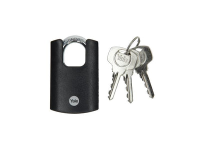 Yale 1065204 – Vorhängeschloss 40 mm Chrom hoch | 3 Stück