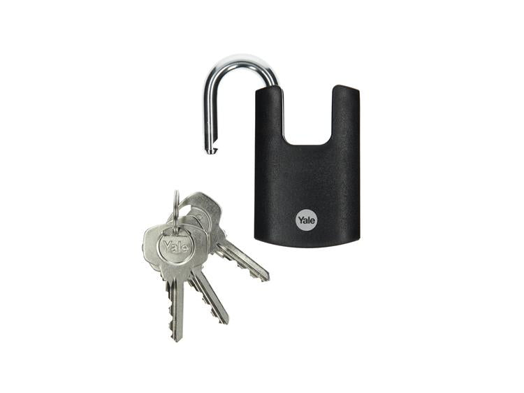 Yale 1065204 – Vorhängeschloss 40 mm Chrom hoch | 3 Stück