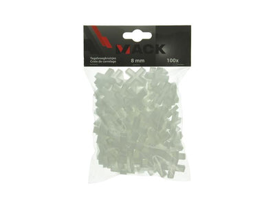 Mack 1066058 – Fliesenfugenabstandshalter 8 mm 100 Stück | 5 Stück