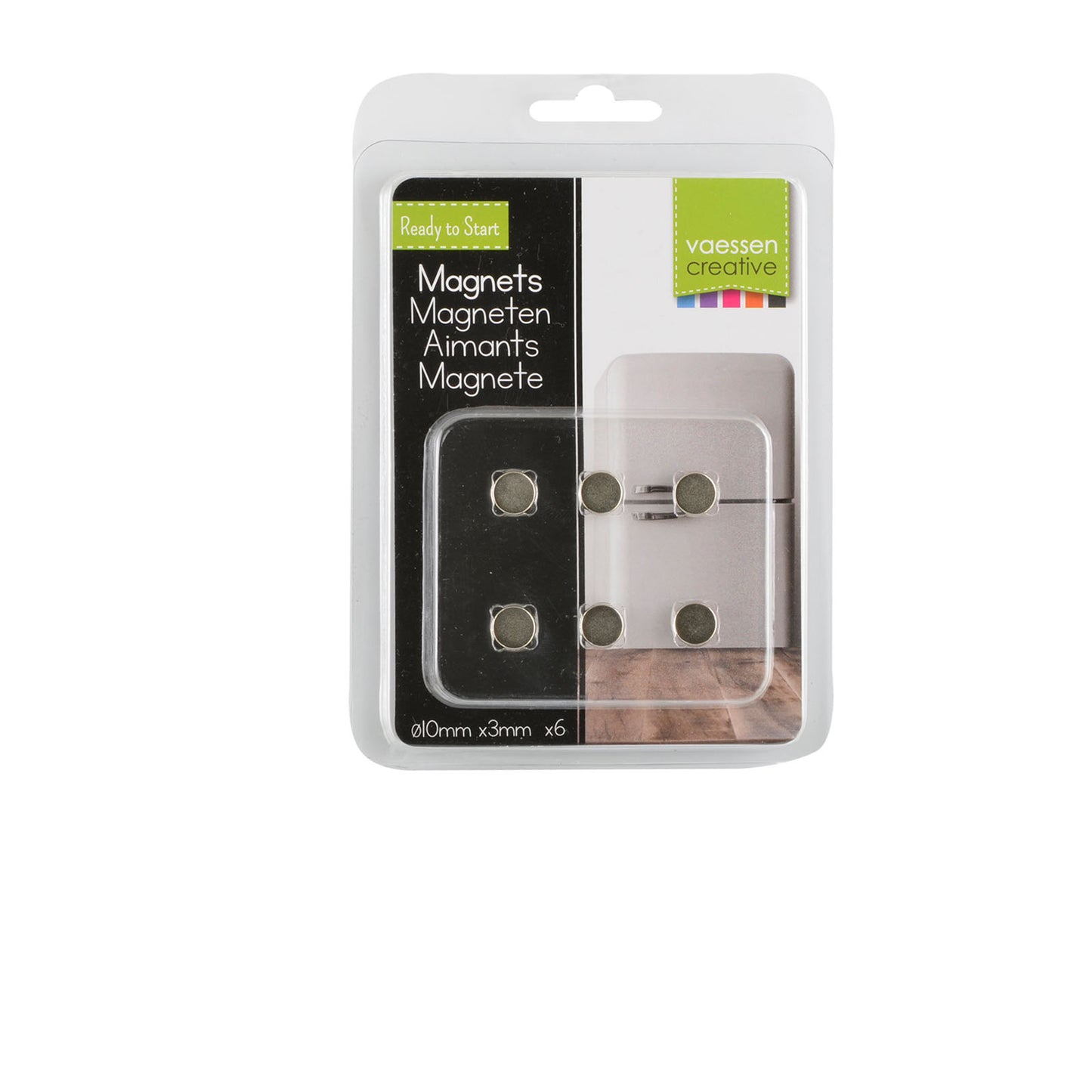 Vaessen Creative • Magnete ø10mmx3mm N35 superstark 6 Stück
