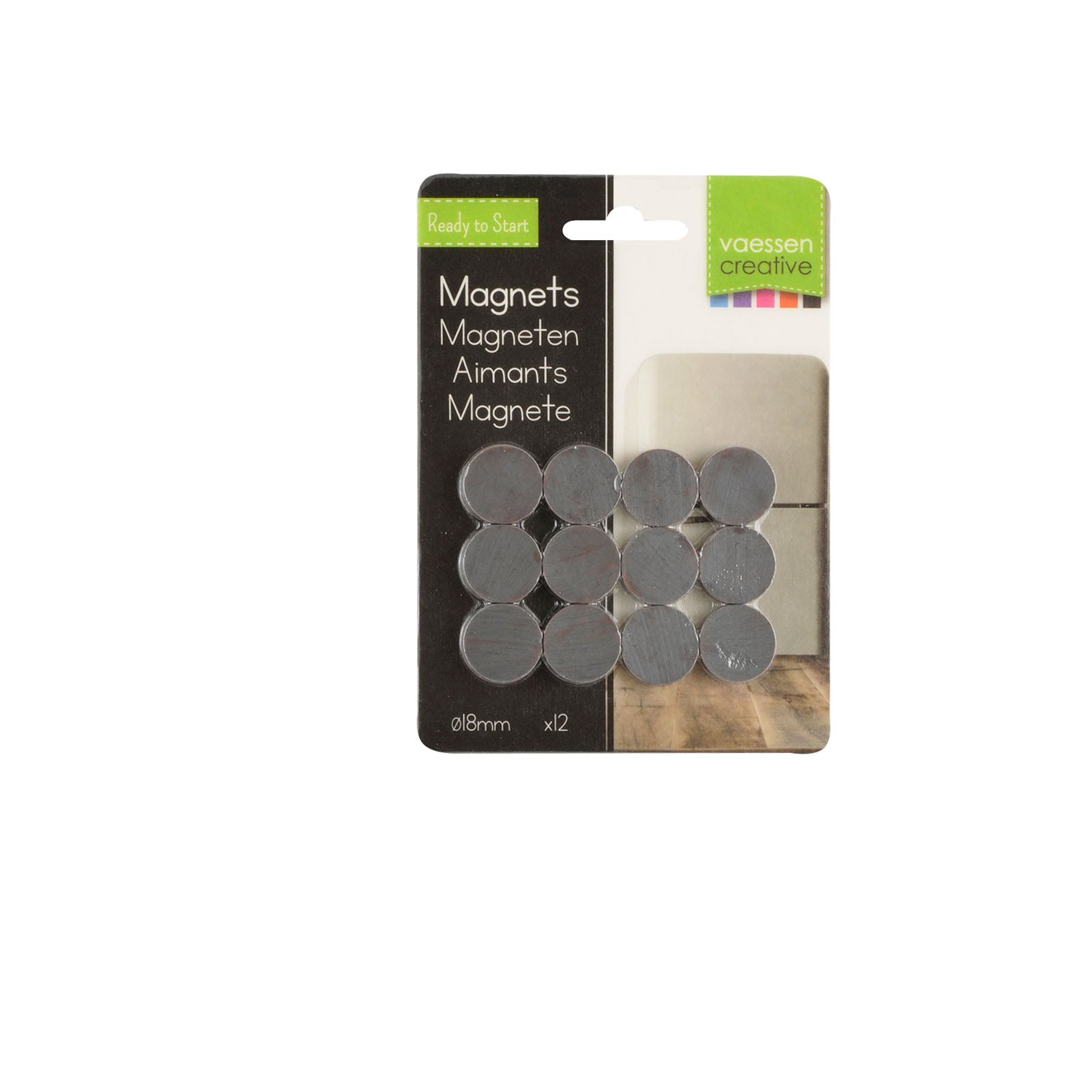 Vaessen creative • Magnete ø18mmx4mm 12 Stück