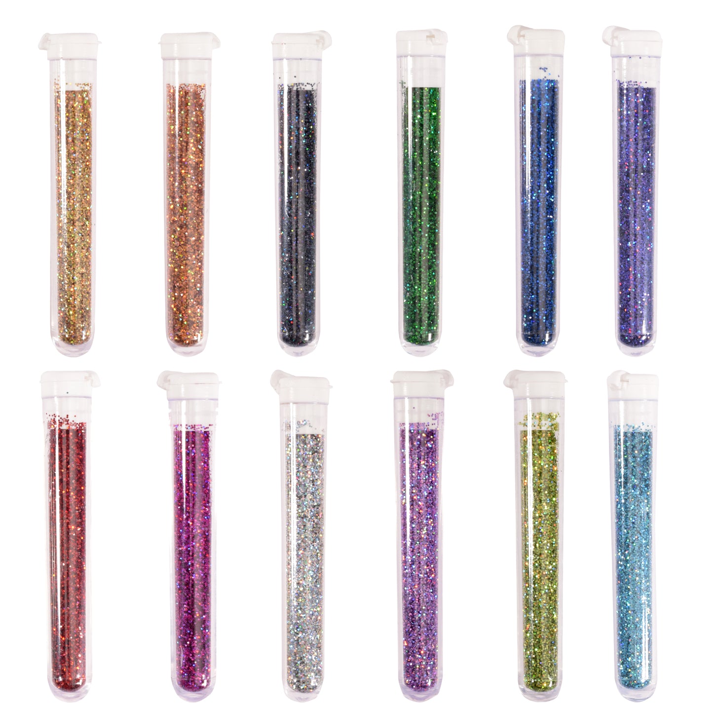 Vaessen creative • Glitzer holografische Box 12 Farben 3 gr.