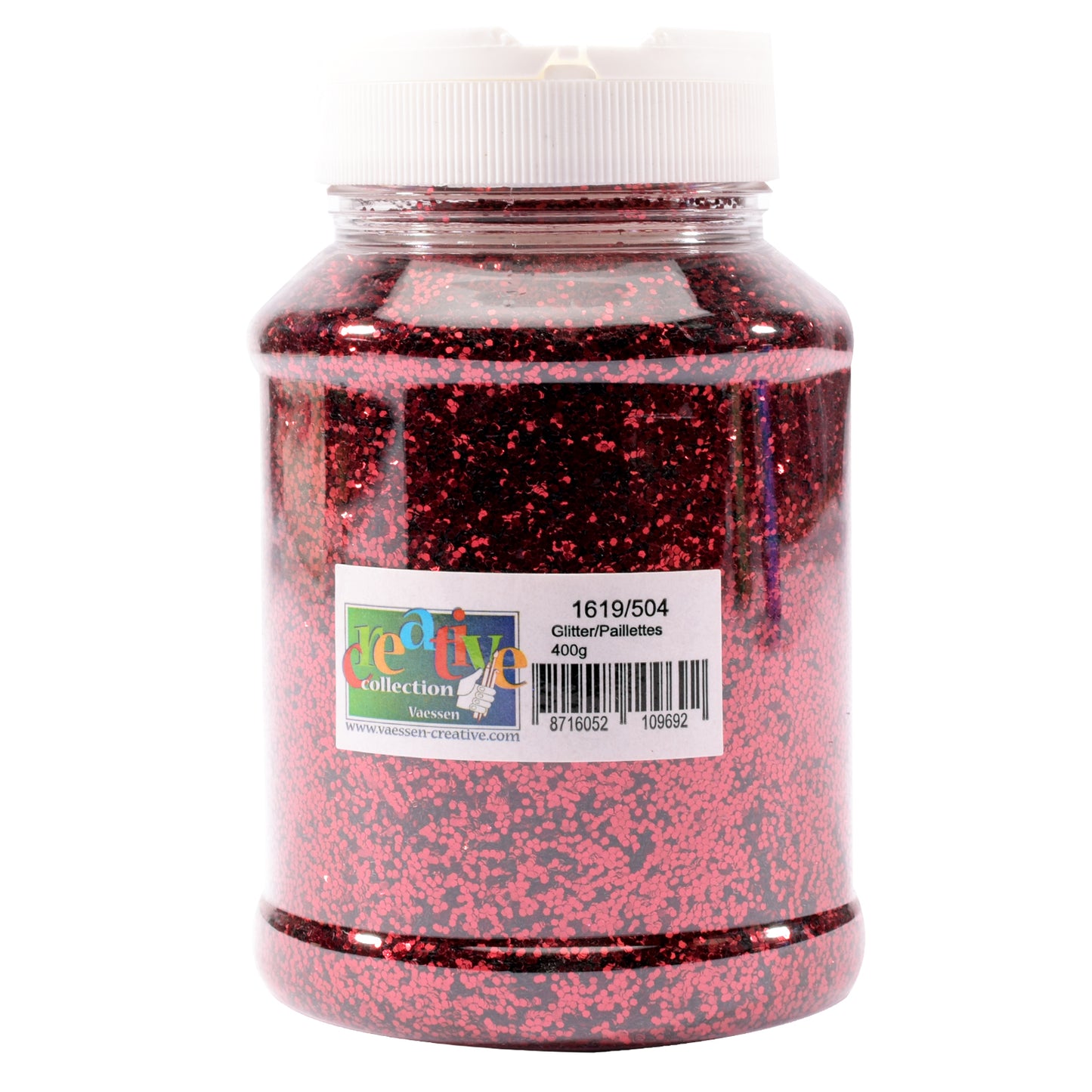 Vaessen creative • Glitzer 1mm rot