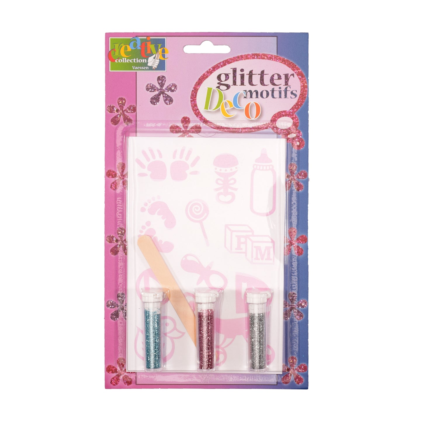 Vaessen creative • Transfer + 3x Glitzergeburt