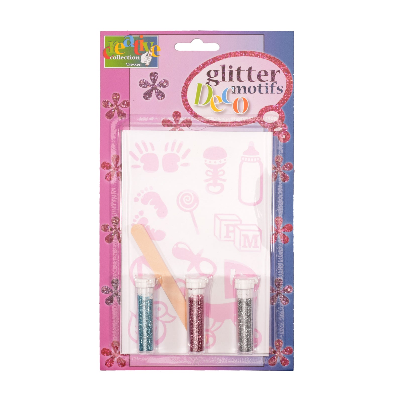 Vaessen creative • Transfer + 3x Glitzergeburt