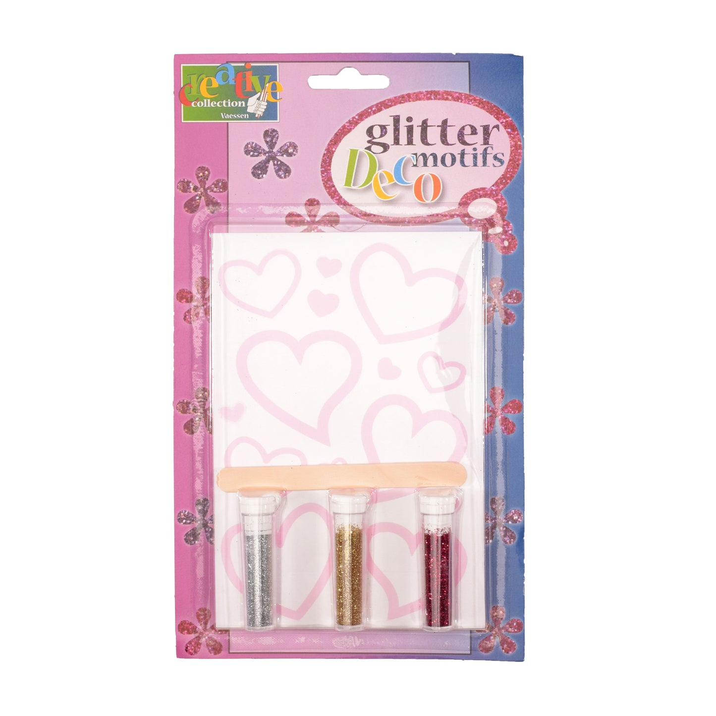 Vaessen creative • Transfer + 3x Glitzerherzen