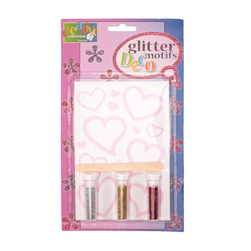 Vaessen creative • Transfer + 3x Glitzerherzen