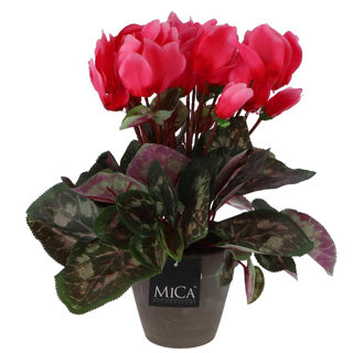 Künstliche Pflanze Cyclamen Pink im Topf