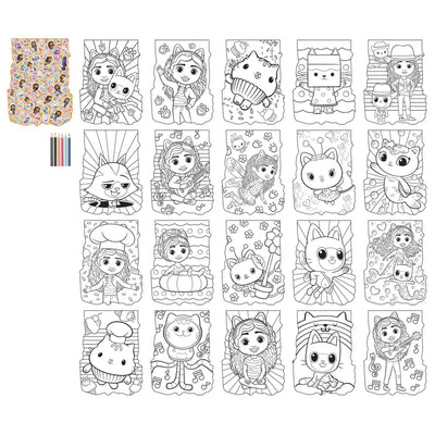 Moxy Gabby's Dollhouse Malblock in Form – 20 Blatt