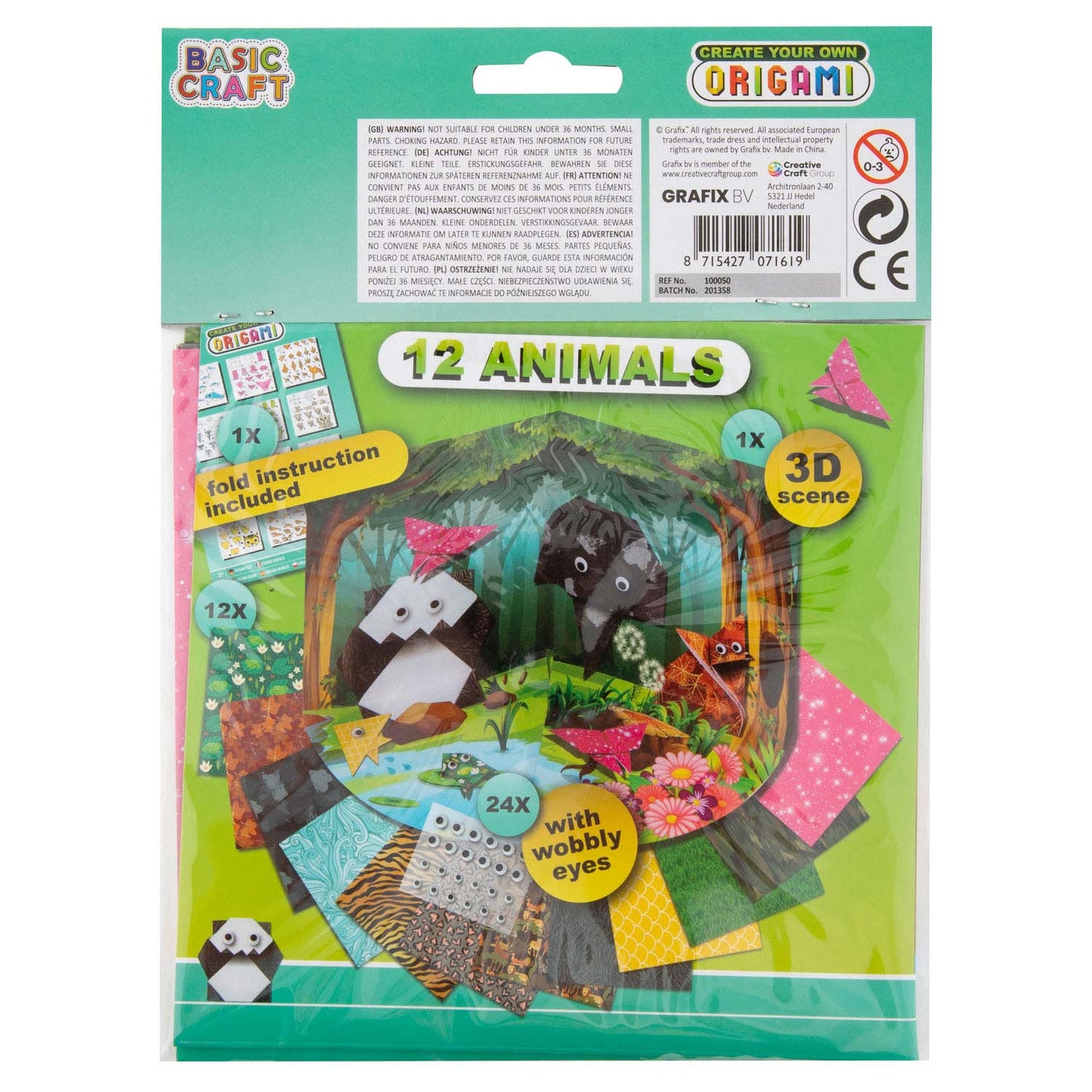 Kreative Handwerksgruppe Origami Falting Tiere