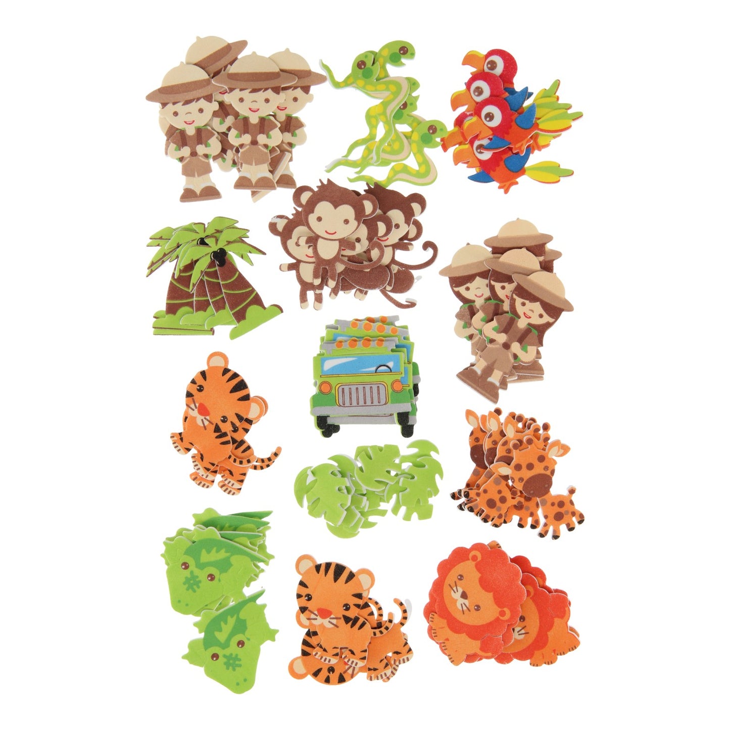 Kreative Handwerksgruppe Foamstickers Dschungel