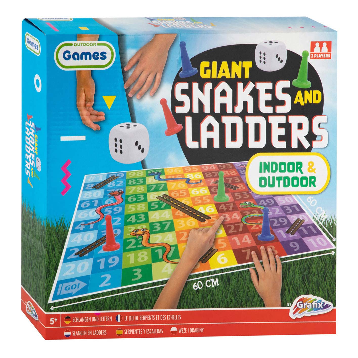 Kreatives Bastelgruppengigant Snakes Leitern Spiel