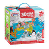 3D -Puzzle -Tiere der Welt (40x50 cm)