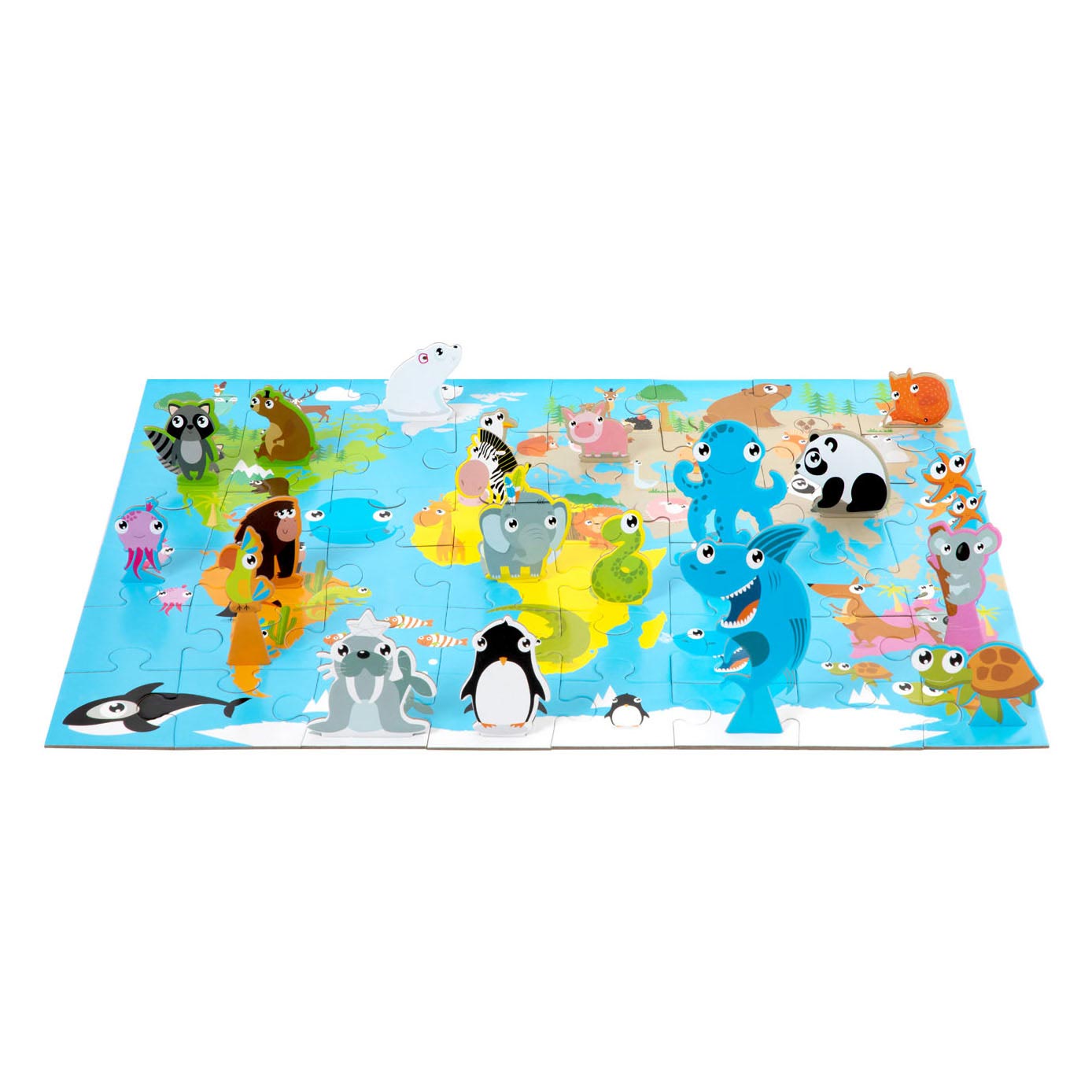 3D -Puzzle -Tiere der Welt (40x50 cm)