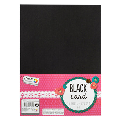 Kreative Handwerksgruppe Hobby Pappe Black A4, 10 Blätter