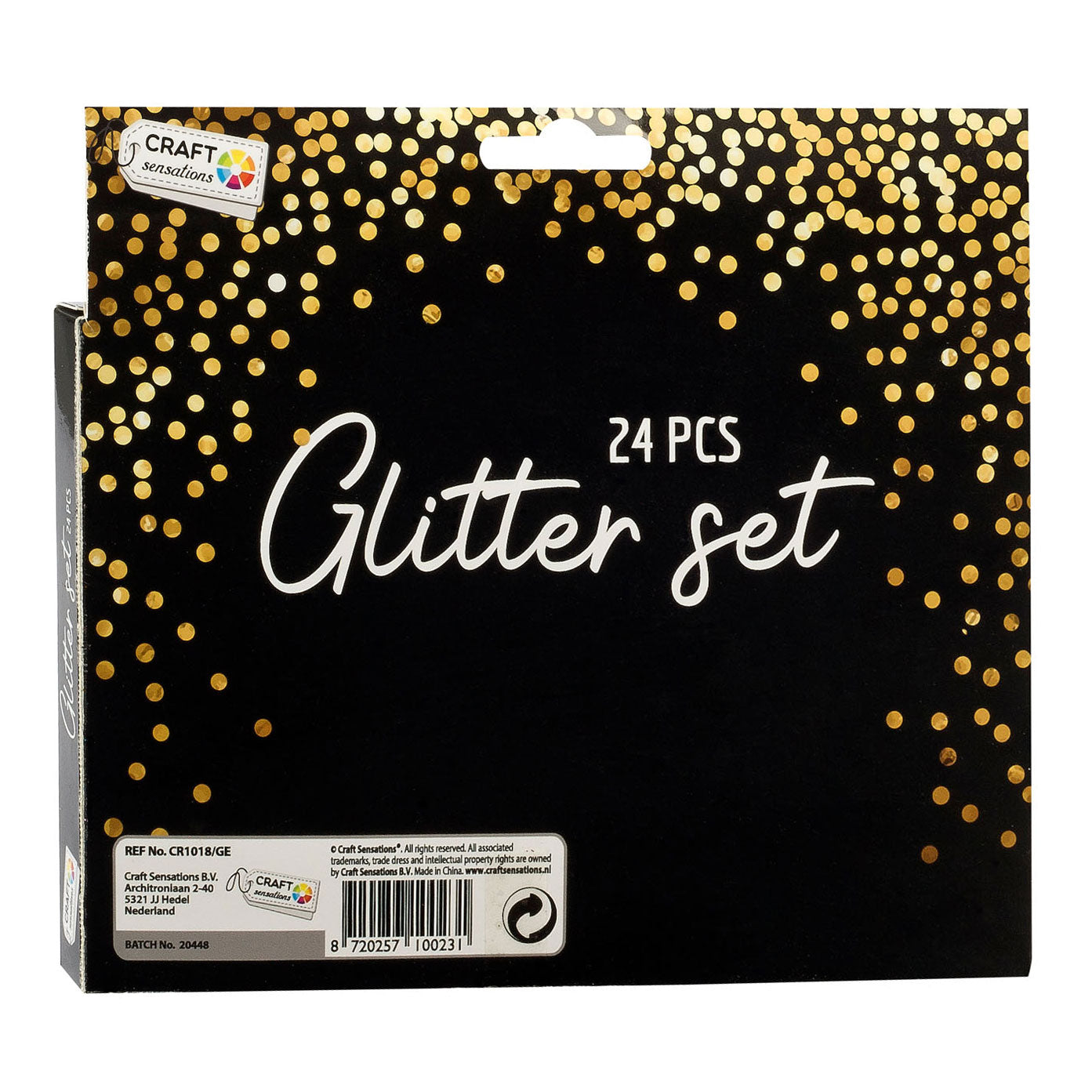 Kreative Handwerksgruppe Glitter -Set, 24 Farben