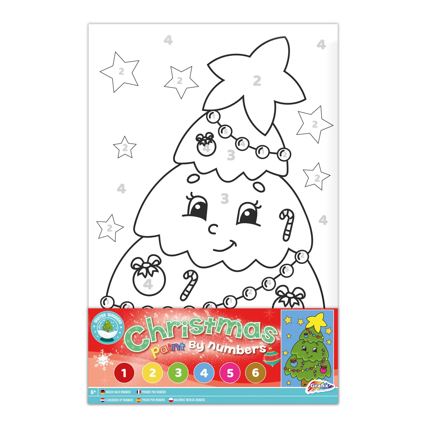 Weihnachten Leinwand Malerei nach Nummer - Weihnachtsbaum