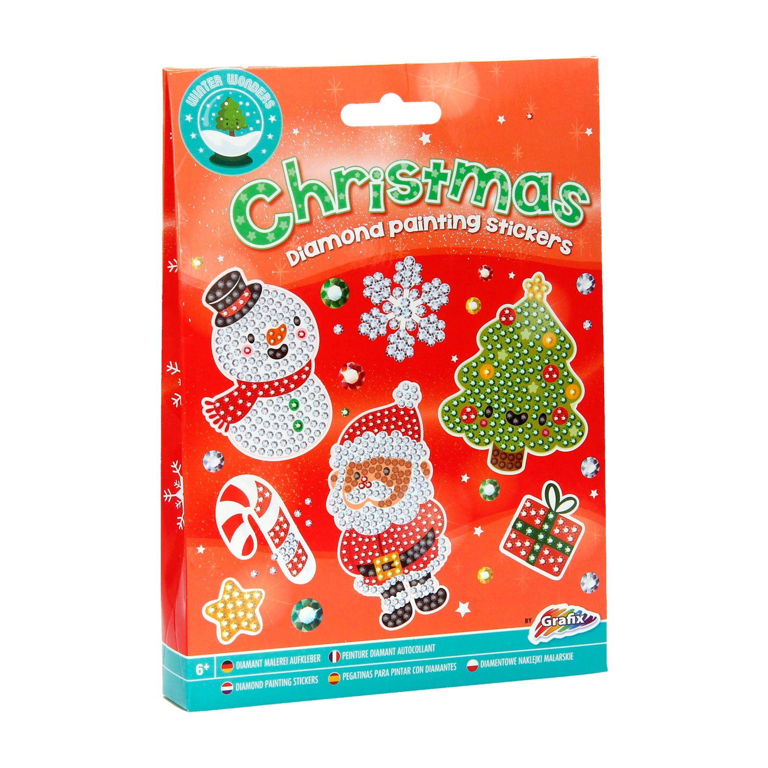 Creative Craft Group Weihnachten Diamond Malerei Aufkleber, 12st.
