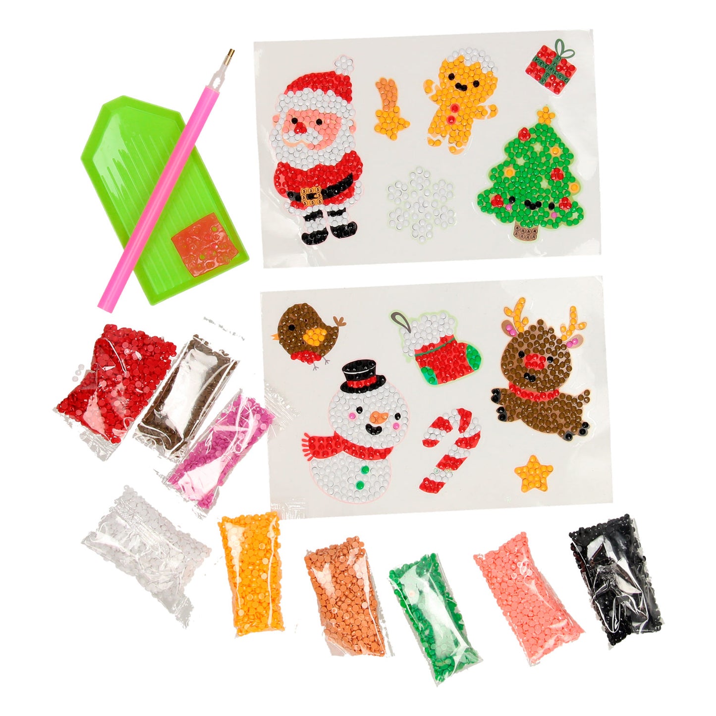 Creative Craft Group Weihnachten Diamond Malerei Aufkleber, 12st.