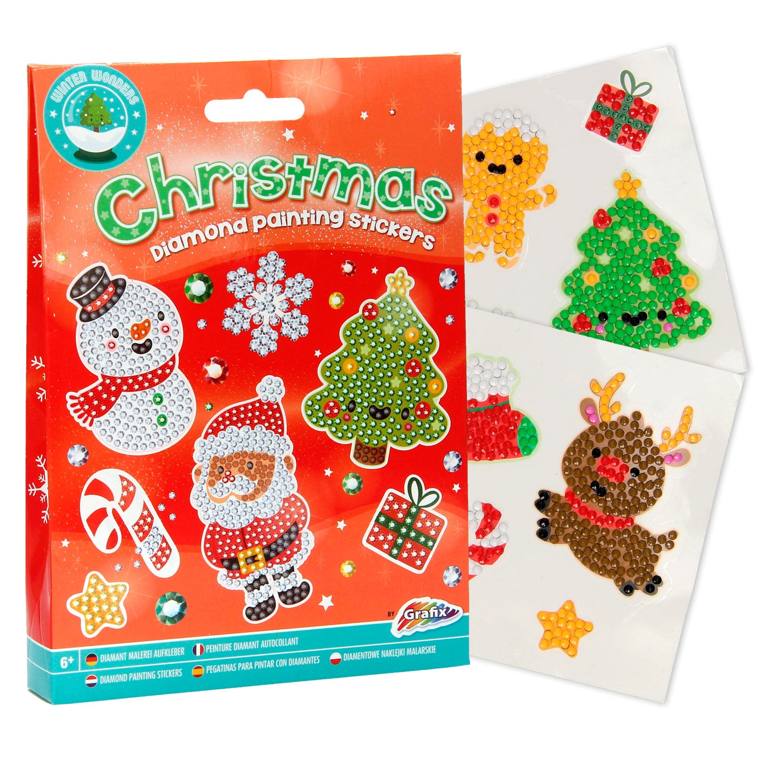 Creative Craft Group Weihnachten Diamond Malerei Aufkleber, 12st.