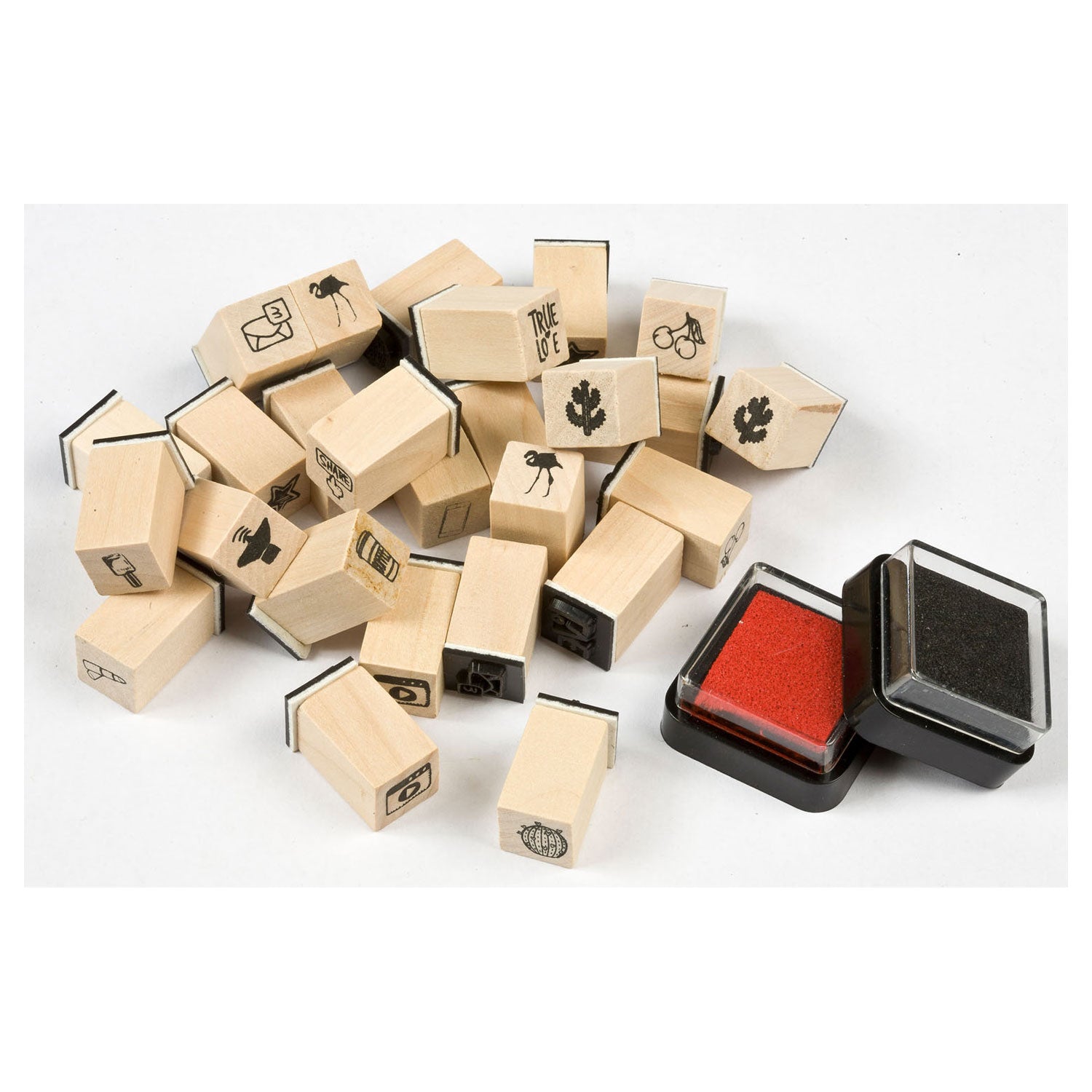 Creative Craft Group Holzstempel -Set -Figuren, 27dlg.