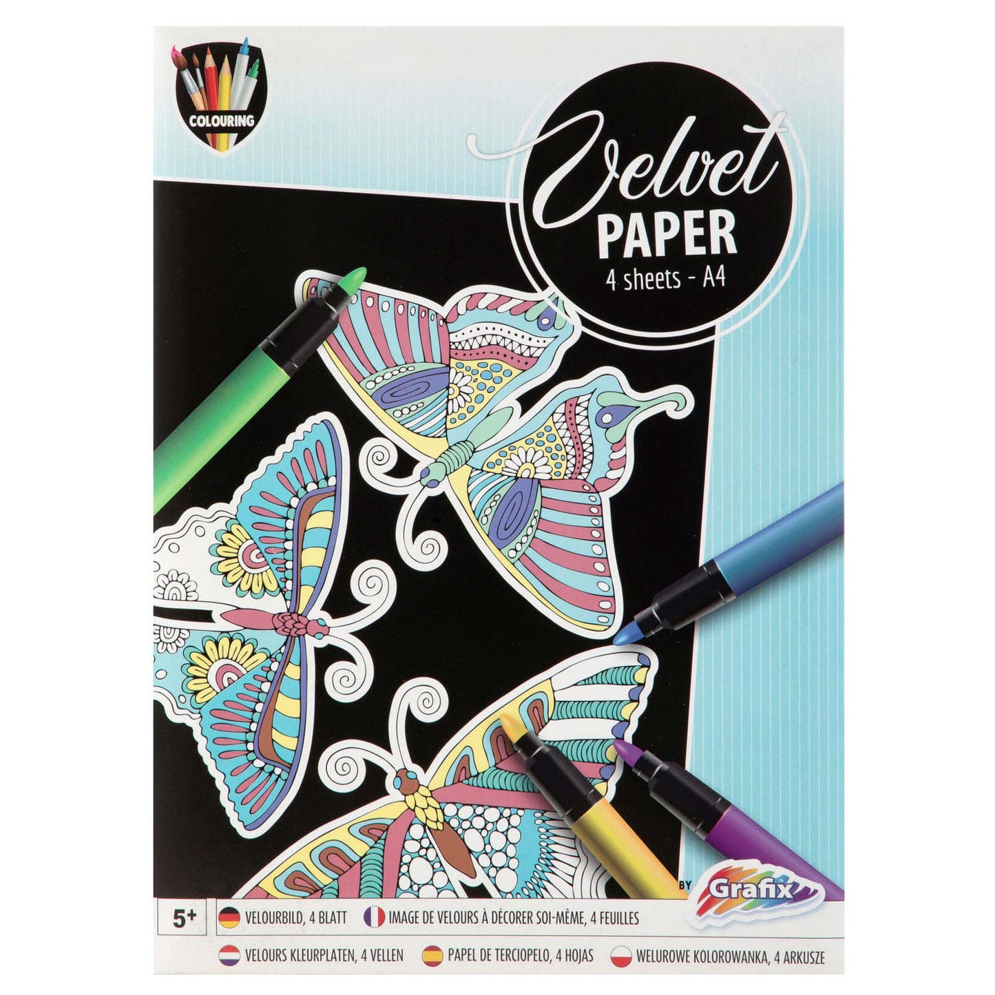 Kreative Handwerksgruppen -Set -Samtpapier