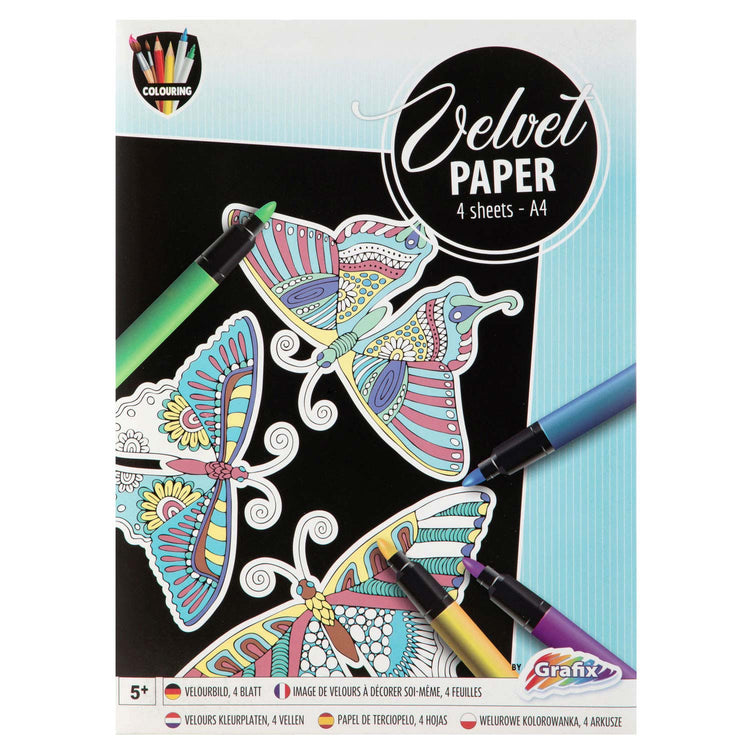 Kreative Handwerksgruppen -Set -Samtpapier