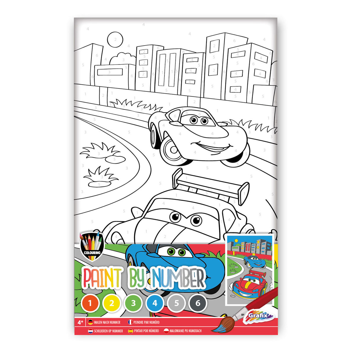 Grafix Malerei nach Number Cars