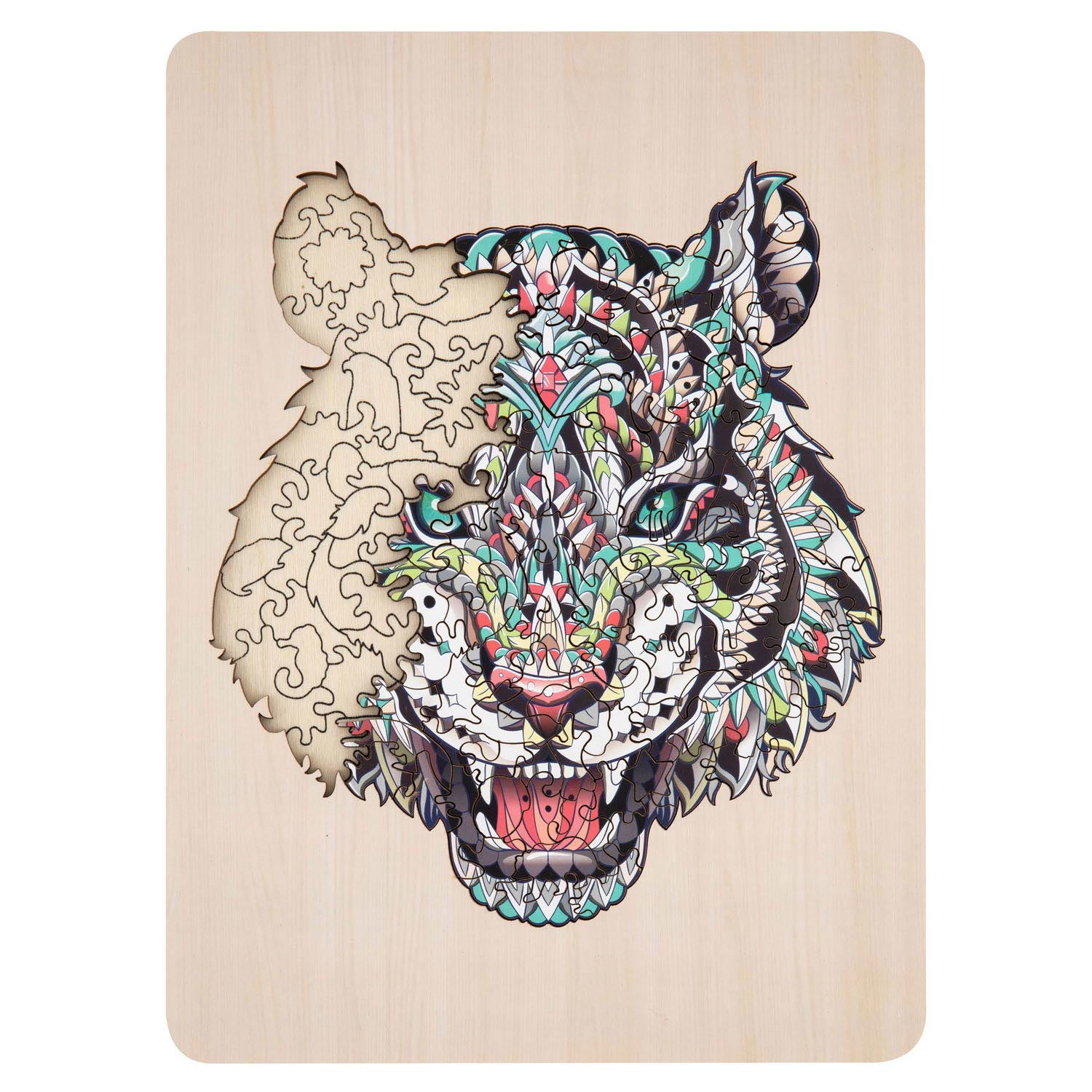 Einzigartiges Holzpuzzletiger, 130.
