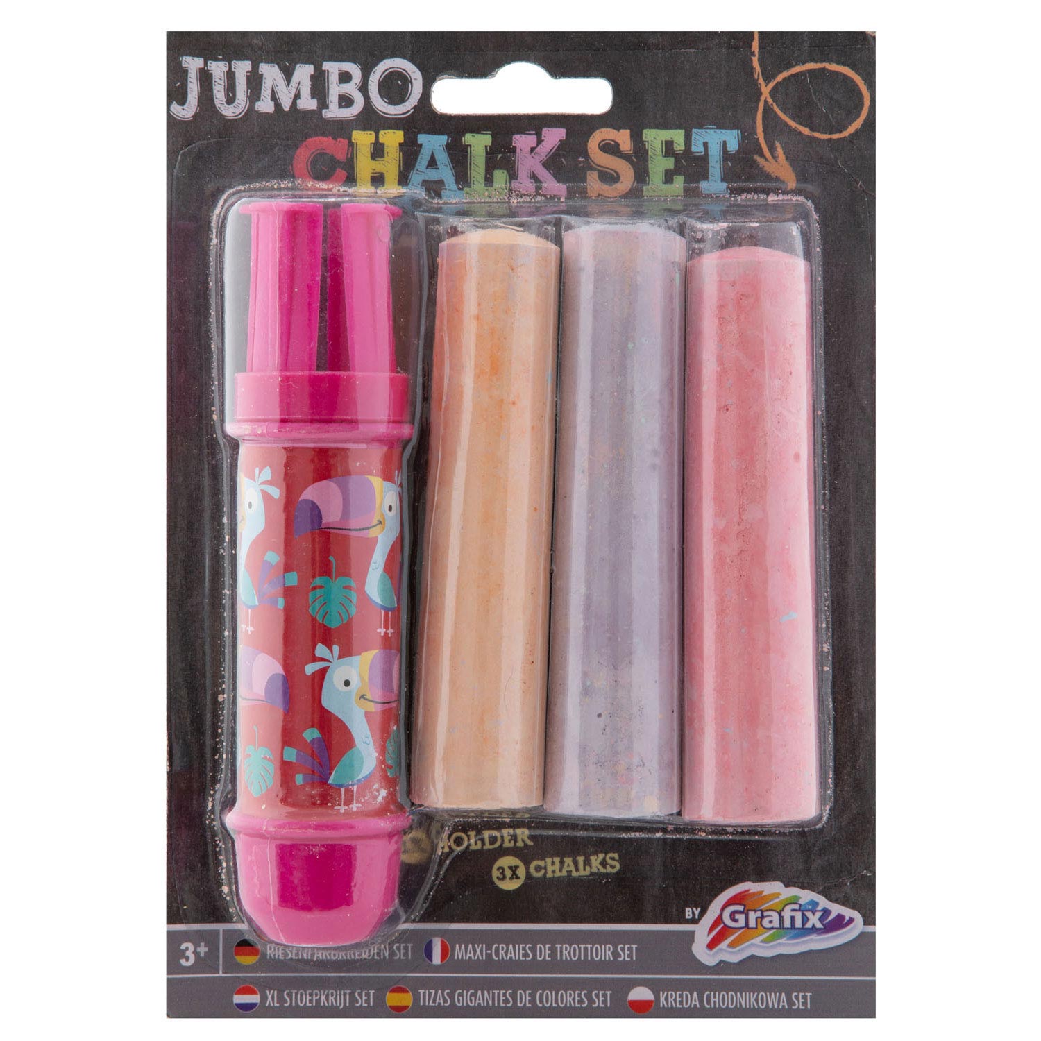 Creative Craft Group Chalk Holder + Kreide, 3st.