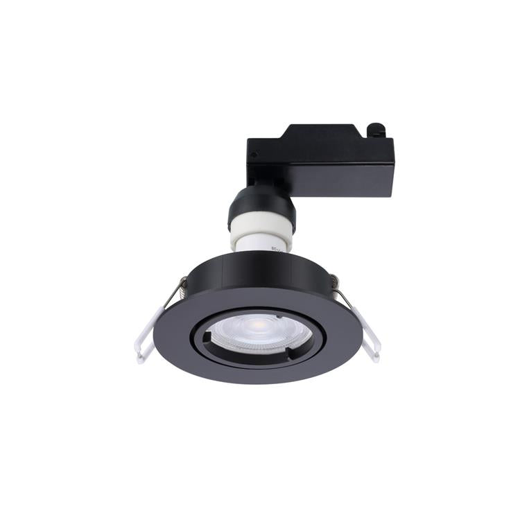 Sylvania 1067280 – Sylspot Kit rund schwarz 3er-Pack 345 lm 3000 K Richt. ip20 | 1 Stk