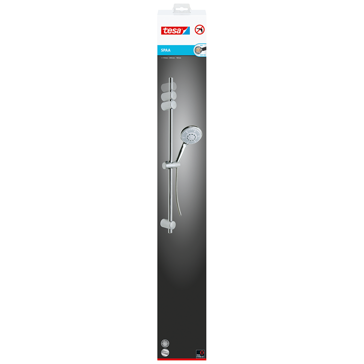 Tesa 1066811 – Spa-Duschstange mit Kopf | 1 Stk