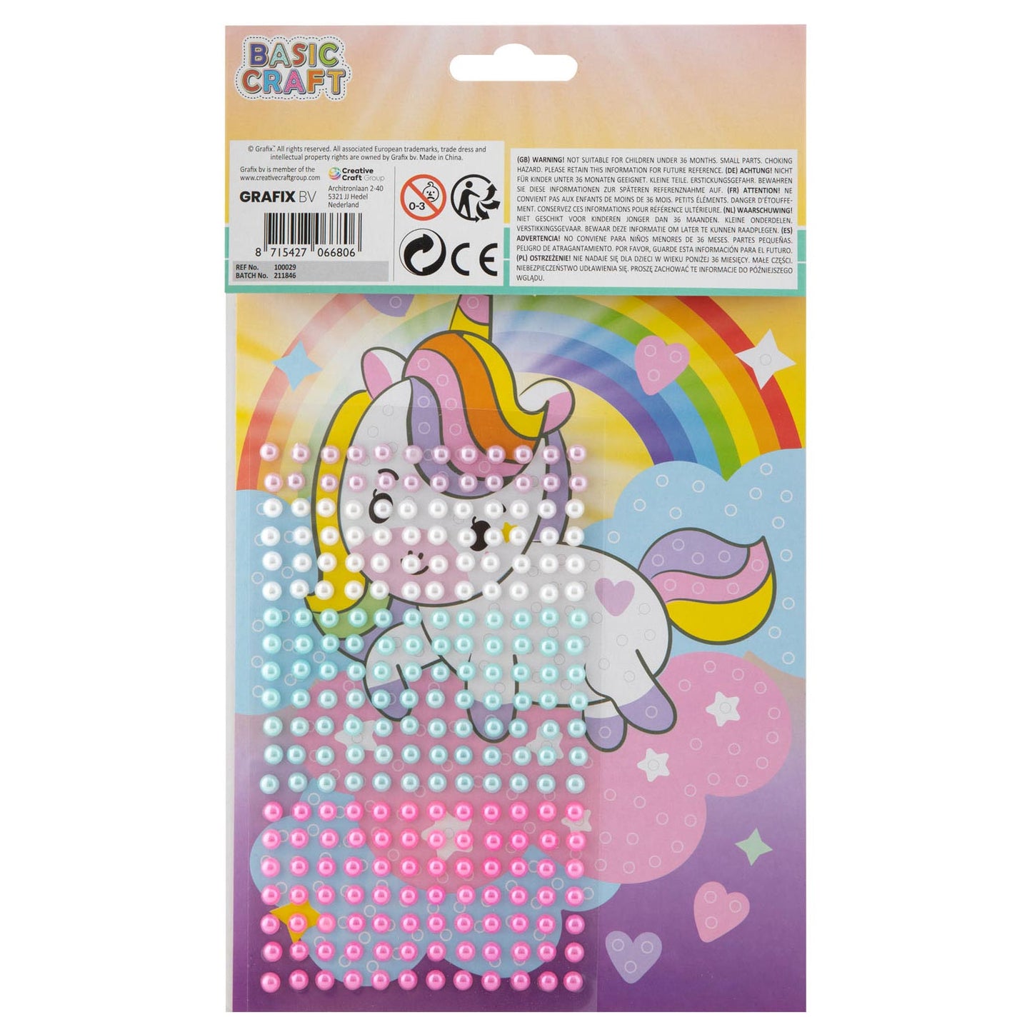 Grafix Craft Set Perlenkunst Einhorn