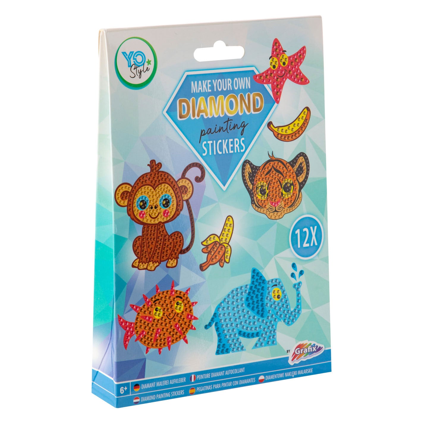 Creative Craft Group Machen Sie Ihre eigenen Diamantmaler -Aufkleber, 12dlg.