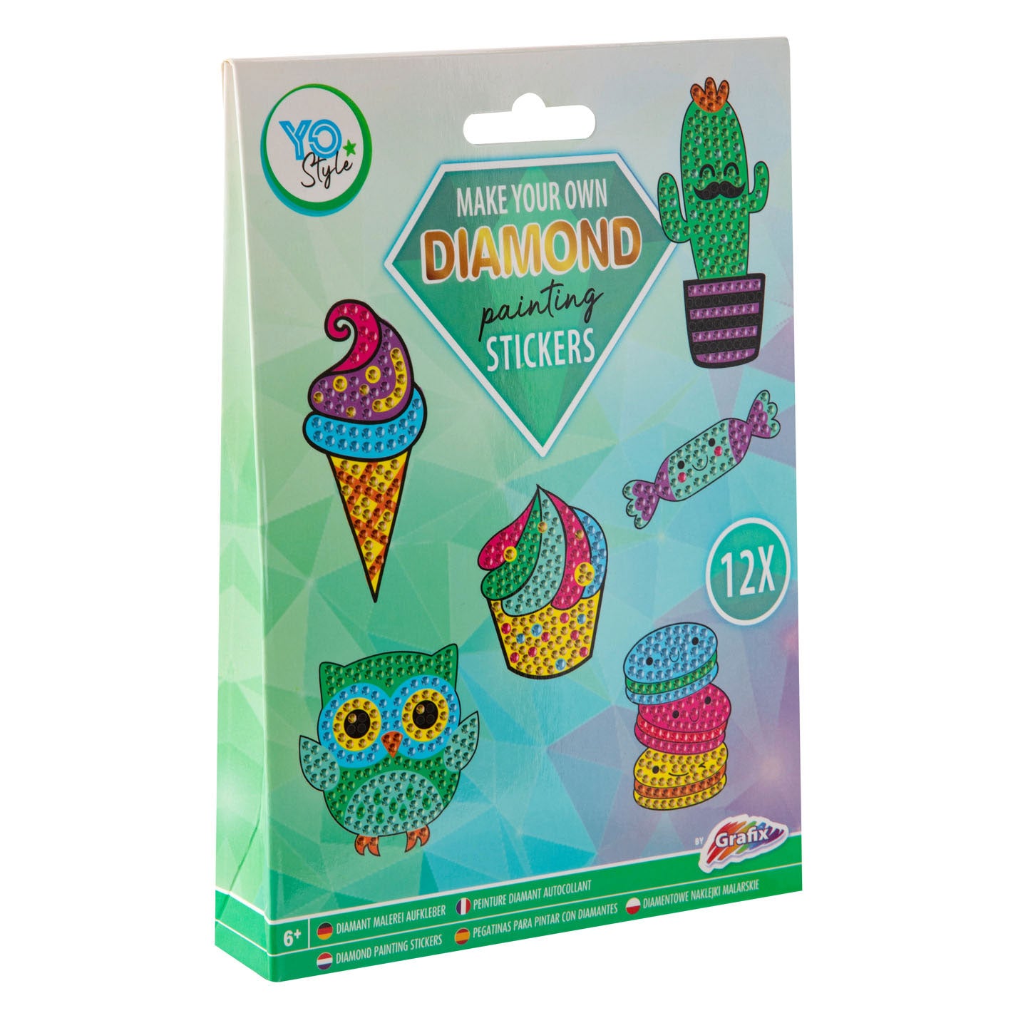 Creative Craft Group Machen Sie Ihre eigenen Diamantmaler -Aufkleber, 12dlg.