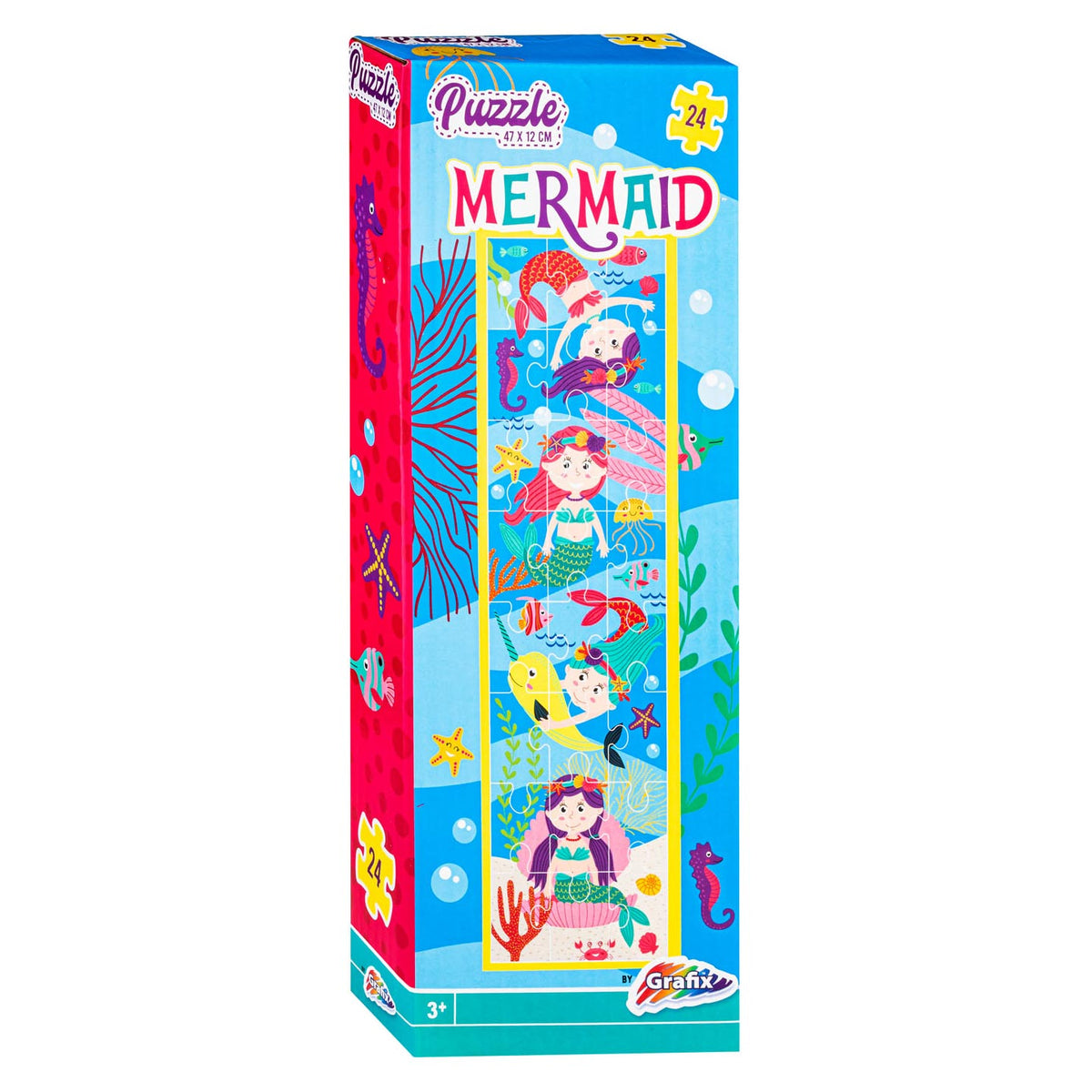 Turmpuzzle Meerjungfrau, 47x12 cm