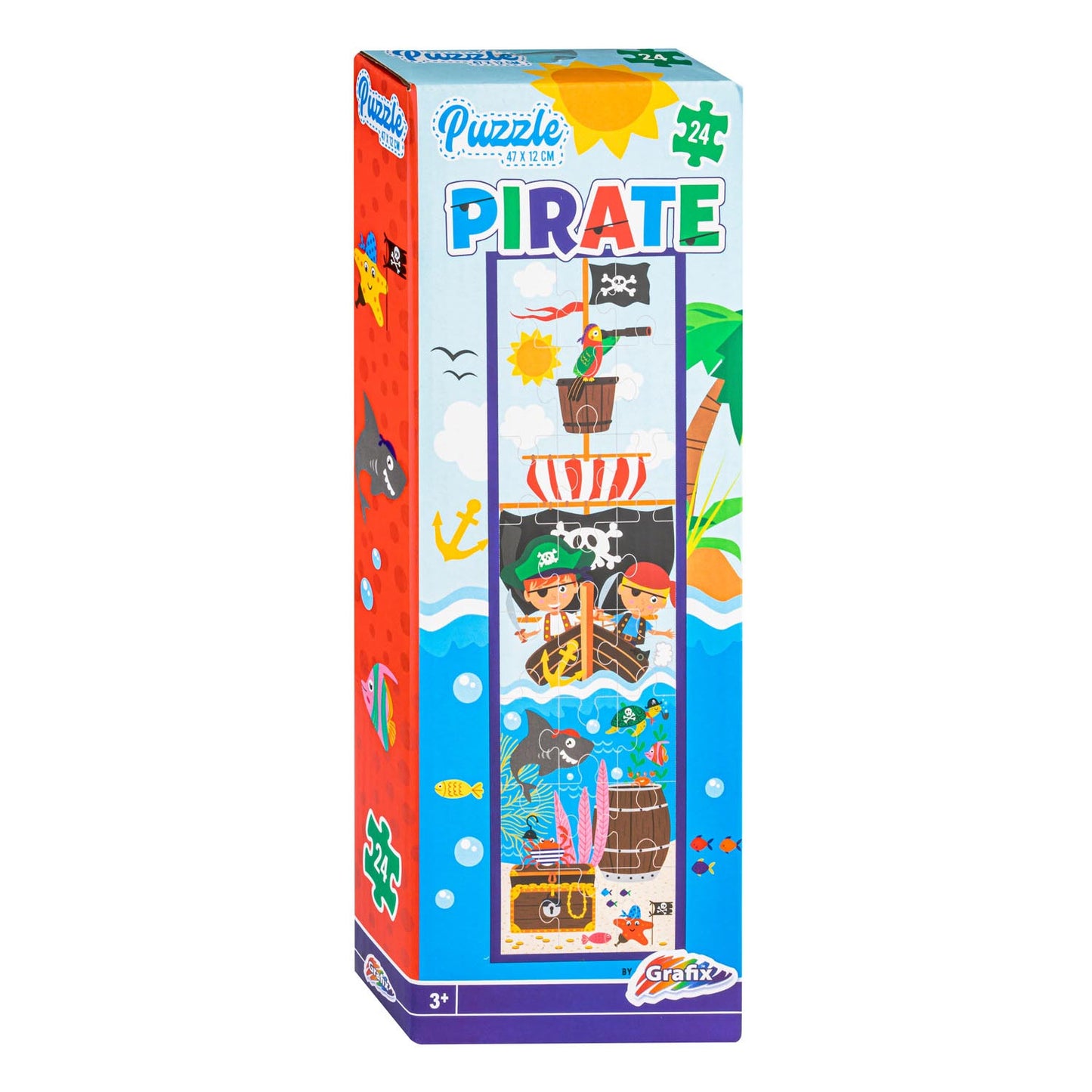 Grafix Tower Puzzle Pirat, 47x12 cm