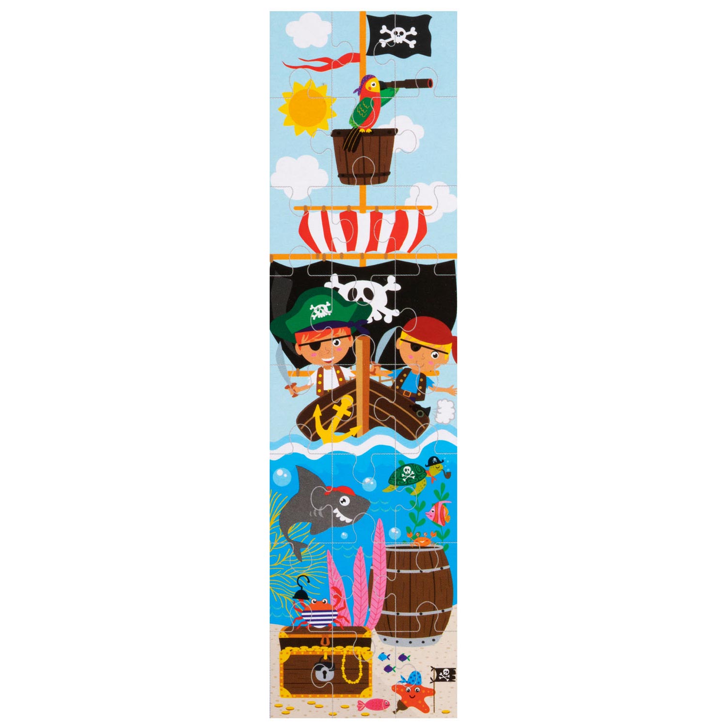 Grafix Tower Puzzle Pirat, 47x12 cm