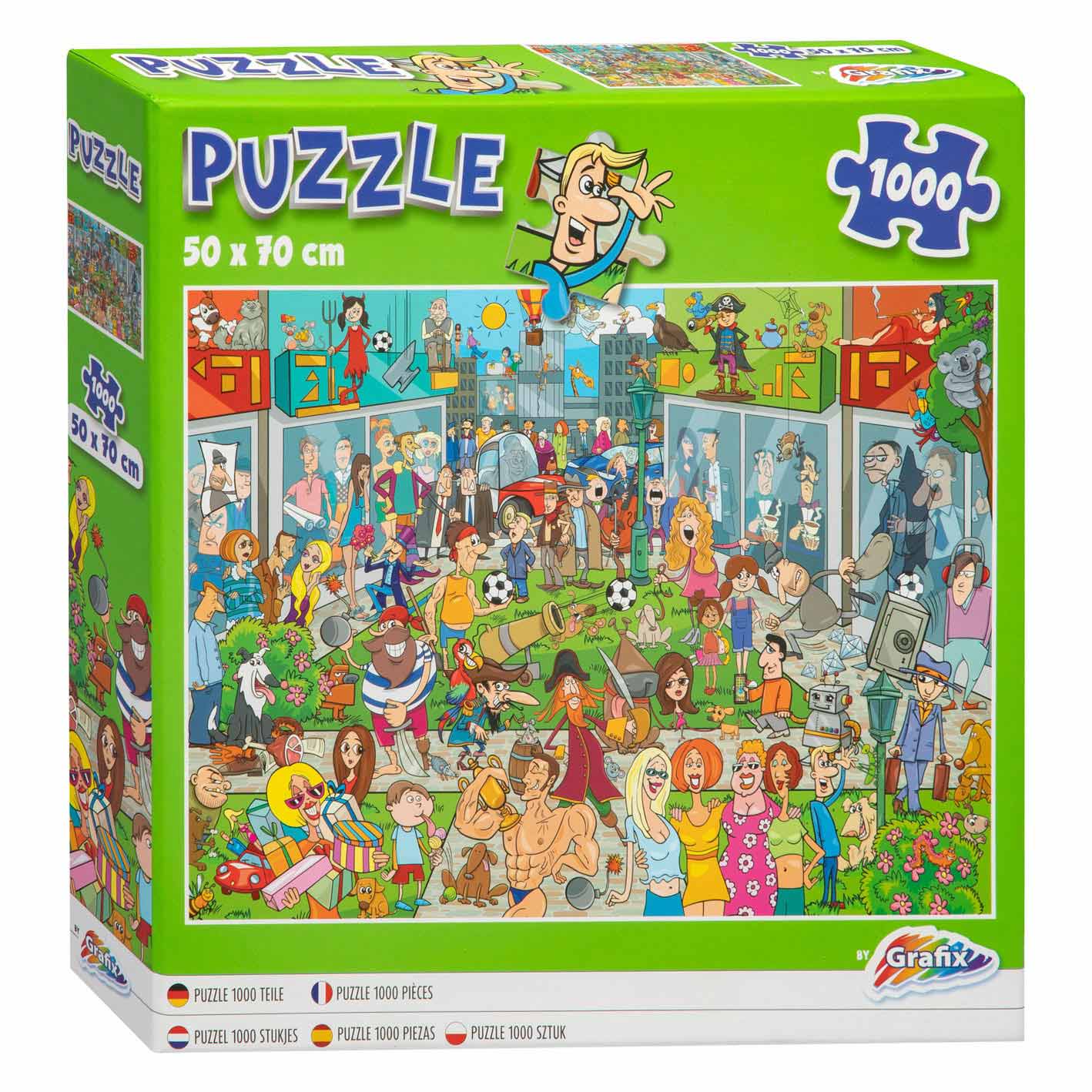 Beinpuzzle -Comic -Einkaufszentrum, 1000st.