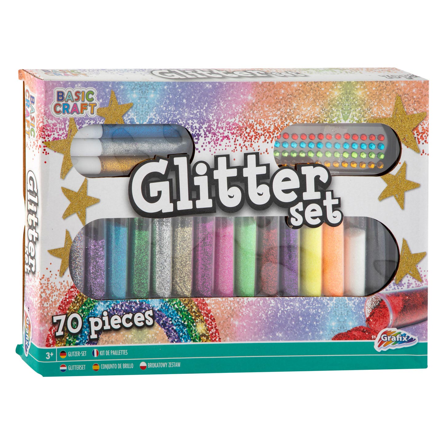 Grafix Glitter Set, 70DLG.